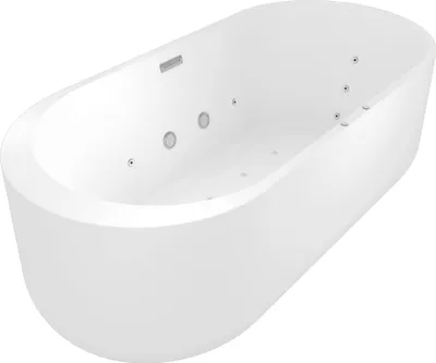 Produktbild von freistehende Badewanne Wanne F26 170x80cm Whirlpool Luft & Wasser