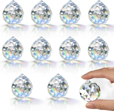 Produktbild von Suncatcher Kristalle, 30 mm, 10 Stück, für Fensterdekoration