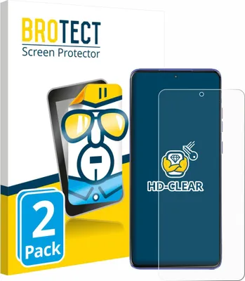 Produktbild von 2x Für Motorola Edge 60 Stylus Schutzfolie BROTECT Displayschutz Display Schutz Folie Klar Transparent
