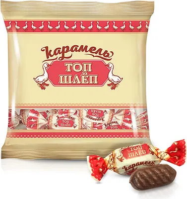 Produktbild von Hartkaramellen - Top Schlep mit Schoko-Nuss Füllung, 1 kg
