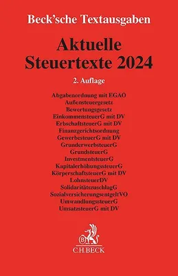 Obrázek produktu pro Aktuelle Steuertexte 2024