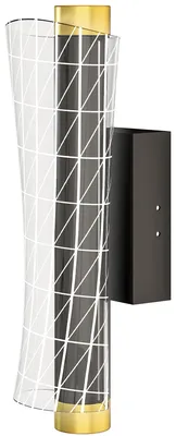 Productafbeelding van HOMCOM Wandlamp, binnenverlichting, wandlamp met LED-licht, rasterontwerp, dimbaar