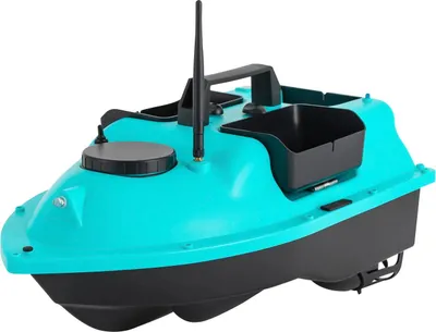 Produktbild von Ferngesteuertes GPS Futterboot - Mini Köderboot - 16 Speicherpunkte - 2 kg Futterkapazität - RC Angelboot - Blau