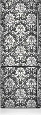Produktbild von Kühlschrank Aufkleber Kühlschrankmagnete Dekoration Kühlschrankfolie 70x190 cm - Damasze-Muster