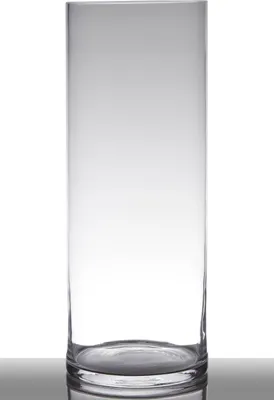 Produktbild von INNA-GLAS Glasvase Zylinder Sansa Earth, klar, 50cm, Ø19cm - Bodenvase