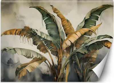Produktbild von Vlies fototapete Exotische Blätter 350x245 cm Feeby Beige inkl. Kleber einfache Montage
