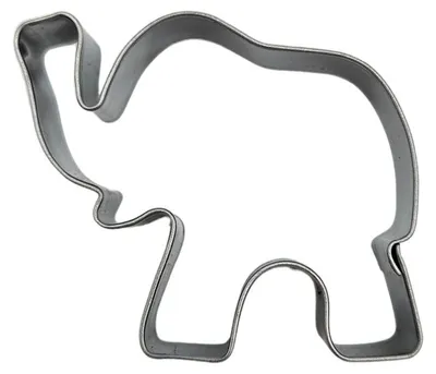 Produktbild von Keksa. Elefant Edelstahl 53x45mm