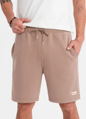 Obrázek produktu pro Ombre Clothing Pánské teplákové kraťasy Melqartpilles hnědá XL/XXL