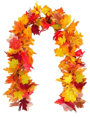 Produktbild von Herbstgirlande künstliche Ahornblätter 175cm für Dekoration Innen & Außen