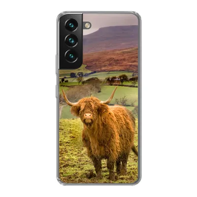 Produktbild von MuchoWow® Handyhülle Schutzhülle Hülle für Samsung Galaxy S22 Plus Schottischer Highlander - Berg - Herbst Silikon Softcase Handy Hülle - Schutzabdeckung