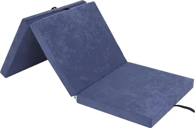 Image de Matelas pliant "BEN" - 195×80×8 cm - pliable, housse lavable, tissu Aloba, comme lit d'invité, tapis d'entraînement ou pouf | PillowPrim