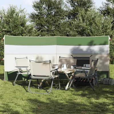 Zdjęcie produktu dla vidaXL Parawan kempingowy zielony 340x130 cm Wodoodporny
