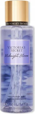 A bottle of Victoria's Secret Midnight Bloom fragrance mist.