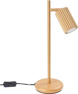 Zdjęcie produktu dla Lampa biurkowa KARBON złota 1xGU10 10W aluminium 43x19.5x14.5cm Sollux Lighting