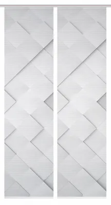 Produktbild von HOME in green SYLVIA Schiebegardine recyceltes Polyester, 245x60 cm, 3D-Optik