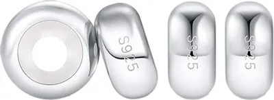 Produktbild von Charms Stopper 925 Sterling Silber mit Gummi Clip Spacer Stopper  für Bead Charm Armband Anhänger Spacer Damen Charms Armband Stopper