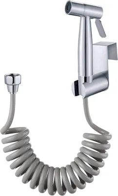 Productafbeelding van Sproeier - Met watertank haak en 59 inch ABS flexibele telescopische doucheslang voor watersanitair toilet sproeier pistool badkamer (Grijs)