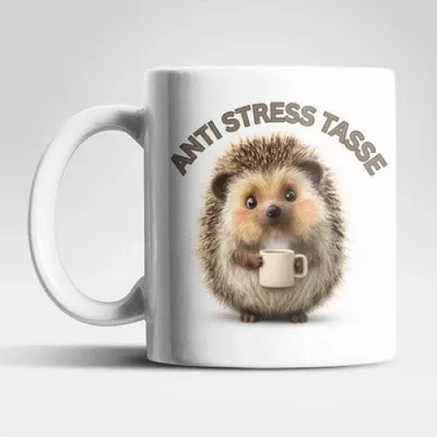 Produktbild von Anti Stress Igel Hedgehog Kaffeetasse Teetasse Tasse Geschenkidee