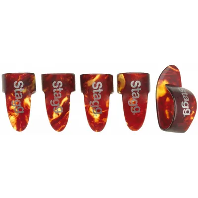 Produktbild von Stagg FPS-M Plastik Daum + Finger Plektrensatz 1 Daumen + 4 Finger