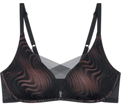 Produktbild von Triumph Shape Smart Ellipse, Schwarz, Wirefree, Muster, Weiblich, Rücken, Elasthan, Polyamid, Polyester