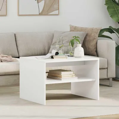 Produktbild von "Schlussverkauf" Couchtisch 1 PC  - Modernen Stil - Kaffeetisch - Weiß 60x50x40 cm Holzwerkstoff  C9545