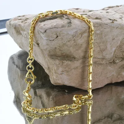 Produktbild von Ankerkette diamantiert Länge 21cm - Breite 3,0mm - 585-14 Karat Gold