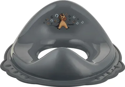 Produktbild von Kinder-Toilettensitz, Babys ab 18 Monate bis 4 Jahre, mit Antirutsch steel grey