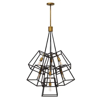 Immagine prodotto di Lampadario, lampada a sospensione, acciaio, bronzo, P 70,3 cm