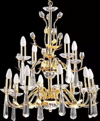Immagine prodotto di Lusso lampadario a soffitto lampadario a soffitto lampadario di cristallo oro
