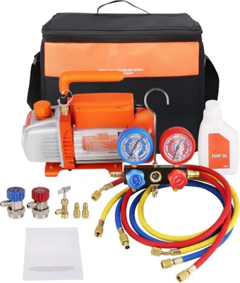 Image de Pompe à vide 100L/min - Pompe à vide 1 étage - 220V/50HZ - 1440U/min - Capacité d'huile 250ml - Appareils à vide Pompe multifonctions