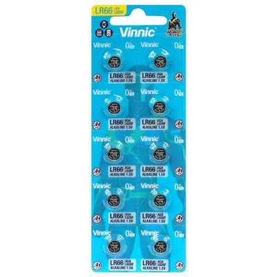 Produktbild von Baterie alkaliczne Vinnic G4 / AG4 / L626 / SR626 / 377 / LR66 / LR626 10 szt.