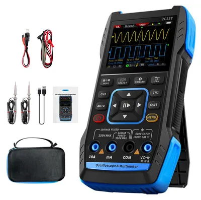 Oszilloskop Multimeter 3-in-1, 2-Kanal 50 MHz, 250 MS/s
