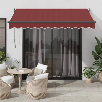 Zdjęcie produktu dla Maison Exclusive – markiza ręczna w kolorze bordowym, 300 x 250 cm
