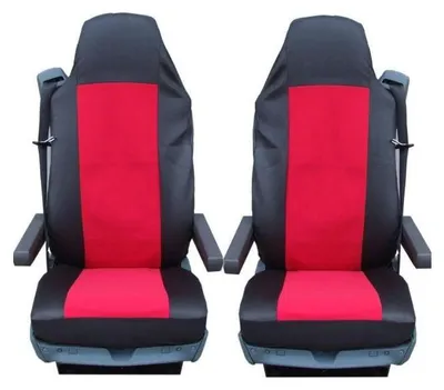 Produktbild von 1+1 Sitzbezüge (Hussen) für DAF-Lkw-Sitze, rot