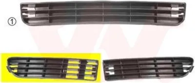 Produktbild von VAN WEZEL Lüftungsgitter Grill Stoßfänger für AUDI A6 Avant (4A5, C4)