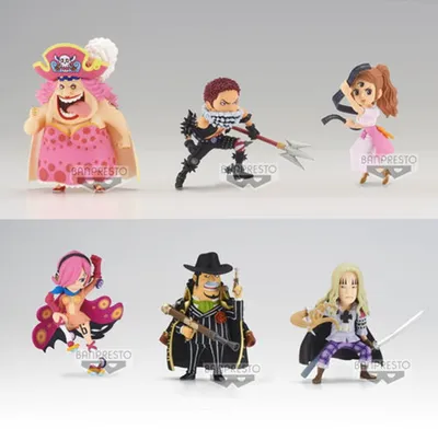 Imagen del producto de Figuras coleccionables One Piece WCF, miniaturas de 7 cm, "Los Grandes Piratas" - Volumen 9, set de exhibición (12 unidades)