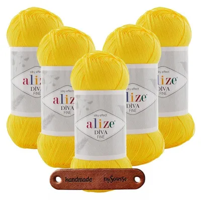 Produktbild von 5 x ALIZE DIVA FINE 110 MIT LABEL