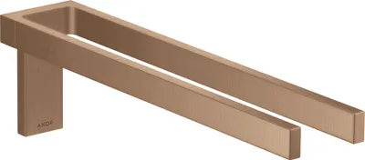 Produktbild von hansgrohe HTH Axor Uni. Rectangular 380mm, 2-armig, feststehd., brush. r gol
