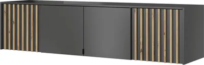 Obrázek produktu pro Nástavba na šatní skříň MARFA - šířka 205 cm, grafit / dub artisan