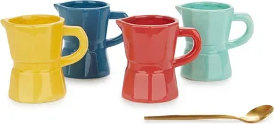 Immagine prodotto di Set di 4 tazze da caffè per moka, capacità 120 ml, in regalo