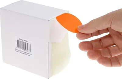 Produktbild von Rillprint - runde Etiketten, Durchmesser 50 mm, Rolle à 500 Stück, fluoreszierend rot
