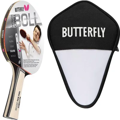 Produktbild von Butterfly 1x Timo Boll Silber 85015 Tischtennisschläger + Tischtennishülle | Tischtennisset Tischtennis Set TT Tabletennis