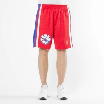 Obrázek produktu pro Pánské kraťasy Mitchell & Ness shorts Philadelphia 76ers red/royal Swingman Shorts - XL
