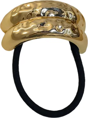 Produktbild von Metall-Haargummi, verstellbar, elastisch, für Pferdeschwanz, Haarspange, Armband, aus Legierung, Haargummi für den Hinterkopf, Haaraccessoire E