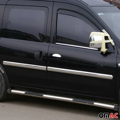 Obrázok produktu pre Kryt kľučky dverí pre Opel Combo C 2001-2013 nerezová oceľ strieborná 2ks