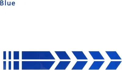 Obrázek produktu pro INF 2ks Motocyklové blatníky PET Samolepky na auto pro úpravu Modrý