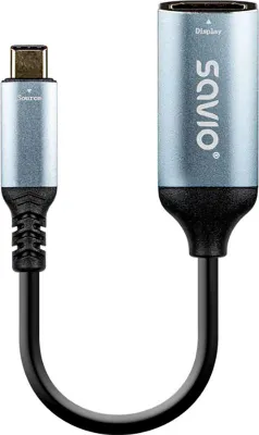 Produktbild von Savio AK-78, 0,015 m, USB Typ-C, HDMI, Männlich, Weiblich, Kupfer