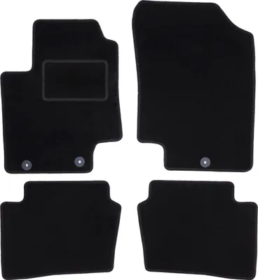 Image de Tapis en velours noir pour : Hyundai i20 I à hayon (2008-2014)