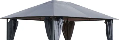 Produktbild von Ersatzdach für Garten Pavillon 3x4m Grau Pavillondach Ersatzbezug