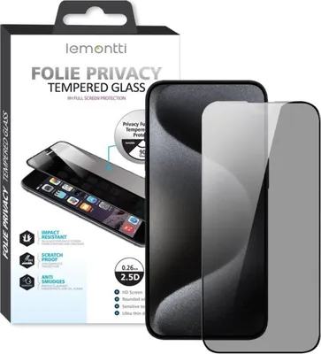 Zdjęcie produktu dla Lemontti Privacy Glass Film Full Fit Samsung Galaxy S25 Plus Czarny